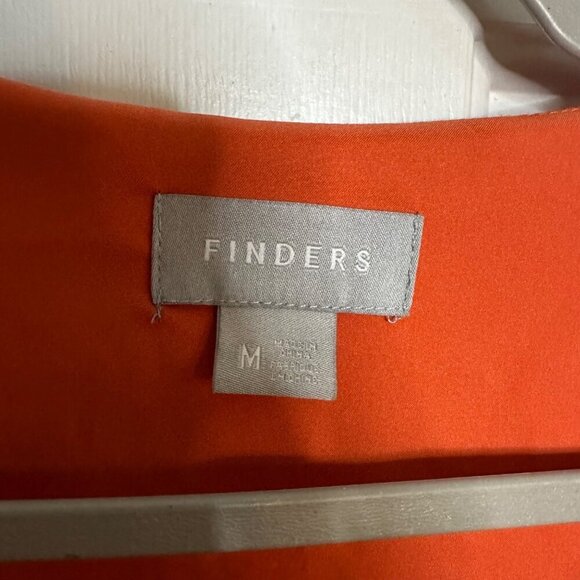 Finders Keepers Songbird Wrap Dress Orange Floral Print Size Medium - Picture 5 of 6